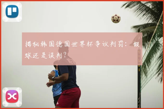 揭秘韩国德国世界杯争议判罚：假球还是误判？
