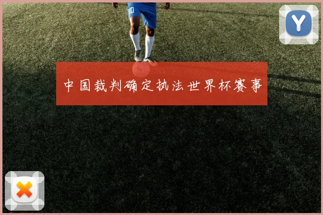 中国裁判确定执法世界杯赛事